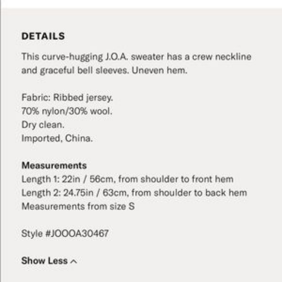 SOLD X J.O.A// bell sleeved sweater - Picture 5 of 8